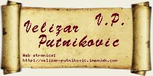 Velizar Putniković vizit kartica